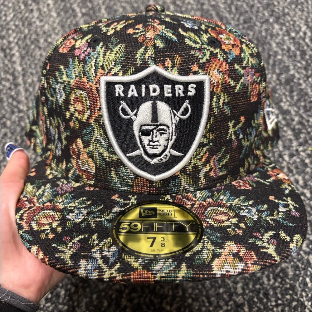 New Era Floral Pattern Cap with Team Logo